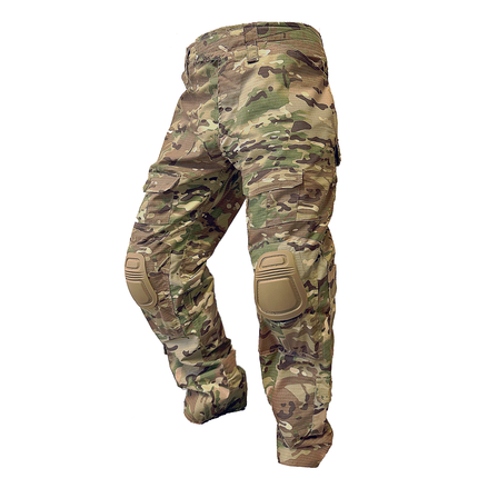 The G3 Pro Combat Tactical Pants with Knee Pads are made with Teflon-coated rip-stop fabric that's breathable and water-resistant, and feature a stretchable waistband and enhanced stitching for fluid, unhindered movements.