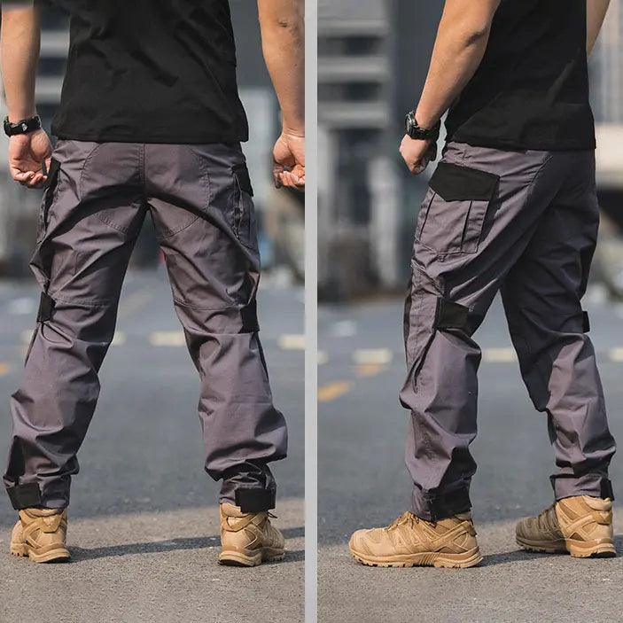 Mens Streetwear 6 Pocket Cargo Pants Black -  Canada